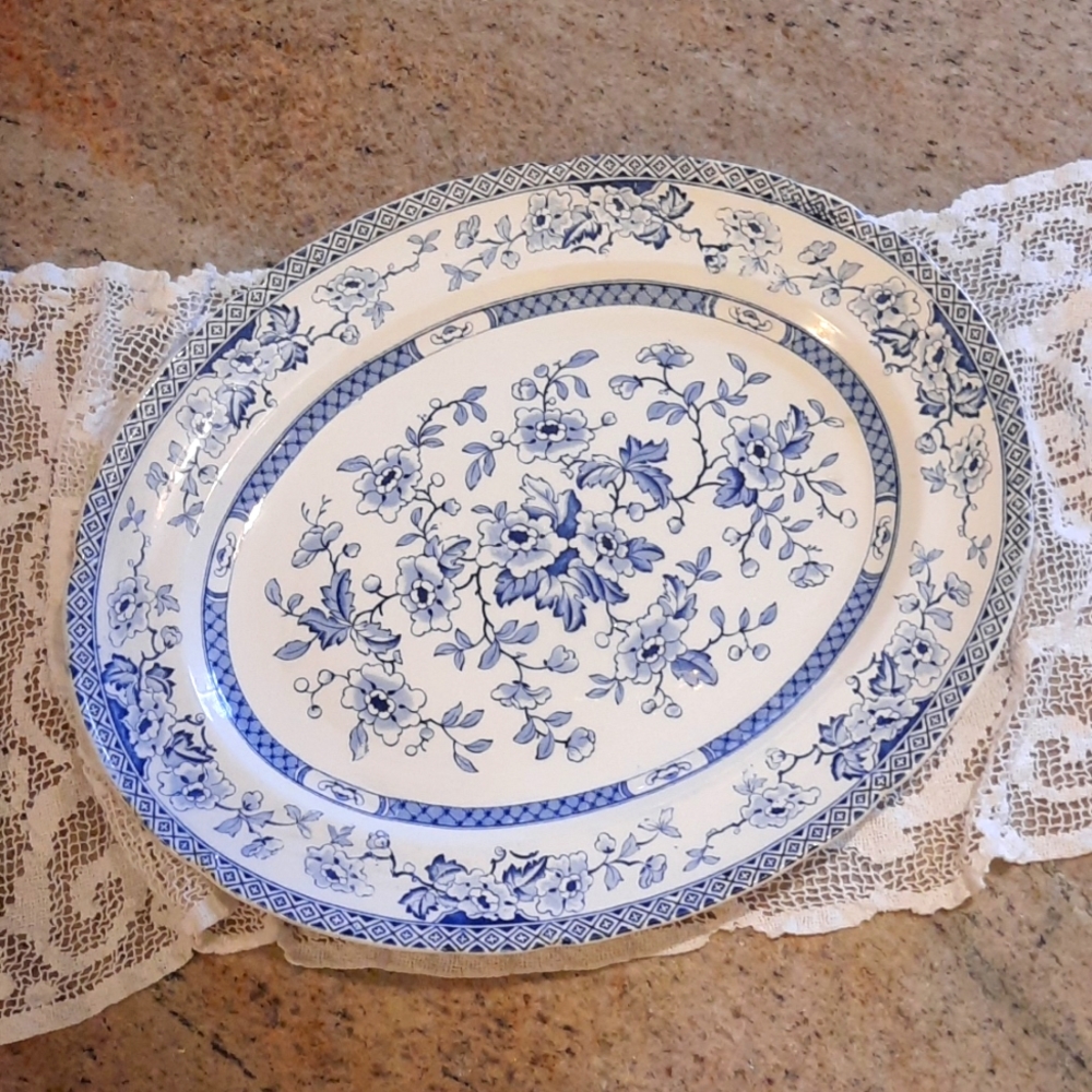 Windsor Blue Platter by Midwinter Ltd